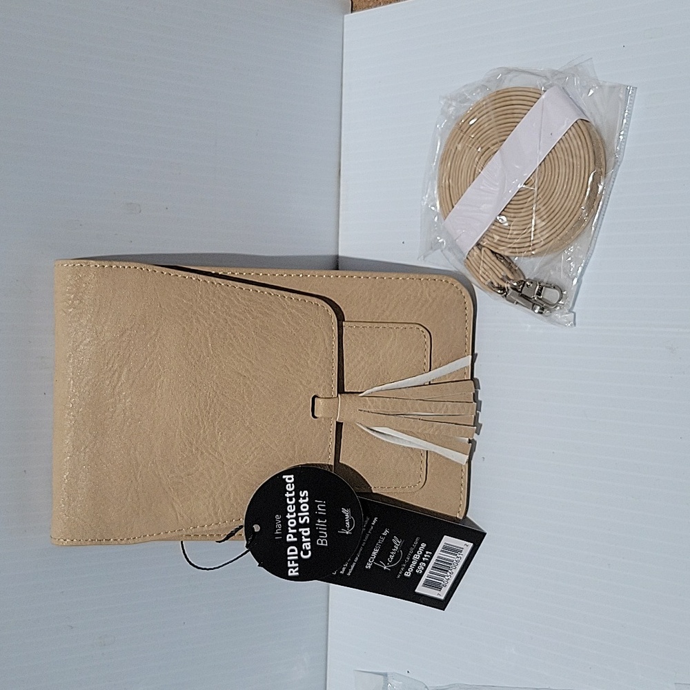 K. Carroll Harper crossbody bone purse